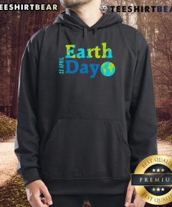 Happy Earth Day 22 April 2025 hoodie featuring a vibrant design celebrating environmental awareness and sustainability.
