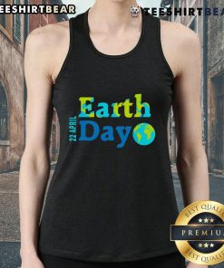Happy Earth Day 22 April 2025 tank top featuring a vibrant earth graphic, perfect for eco-conscious celebrations.