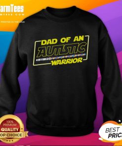 Happy Father's Day Autism Warrior Awareness Dad Sweatshirt showcasing a proud dad supporting autism awareness.