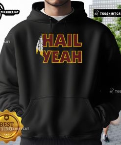 Happy Hail Yeah Feathers Washington Football Hoodie in vibrant colors, showcasing team spirit and cozy design.