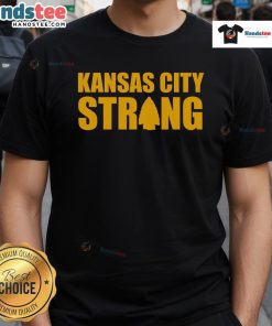 Happy Kansas City Strong T-Shirt featuring vibrant colors and bold graphics celebrating Kansas City's spirit.