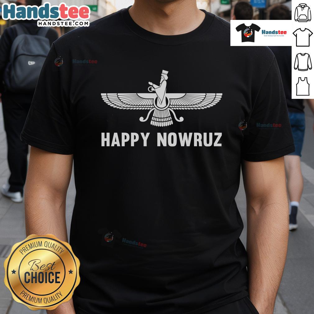 Happy Nowruz Iran Persian New Year T Shirt Happy Nowruz Iran Persian New Year T-Shirt featuring vibrant designs celebrating the Persian New Year festivities.
