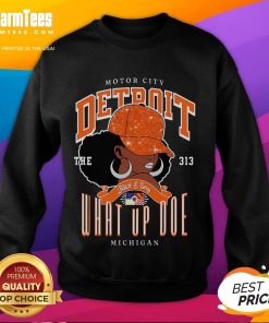 Unapologetically Melanated sweatshirt featuring Detroit area code 313, perfect for stylish representation and cultural pride.
