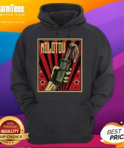 Hot Anarchy Molotov Cocktail Revolution Rage Hoodie featuring bold graphic design and vibrant colors for edgy streetwear.