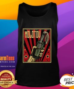 Hot Anarchy Molotov Cocktail Revolution Rage Tank Top featuring bold graphic design for activists and rebels.