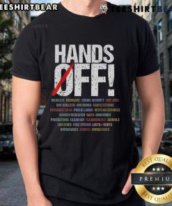 Hot Hands Off Protest T-Shirt featuring bold graphics advocating for social justice and empowerment in vibrant colors.