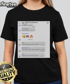 Alt Text: Hot Houthi PC small group text ladies tee featuring a stylish design perfect for casual wear.