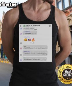 Alt Text: Hot Houthi PC small group text tank top featuring bold graphic design for trendy casual wear.