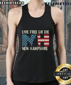 Hot New Hampshire Patriotic Live Free or Die Tank Top showcasing bold design and vibrant colors for summer style.
