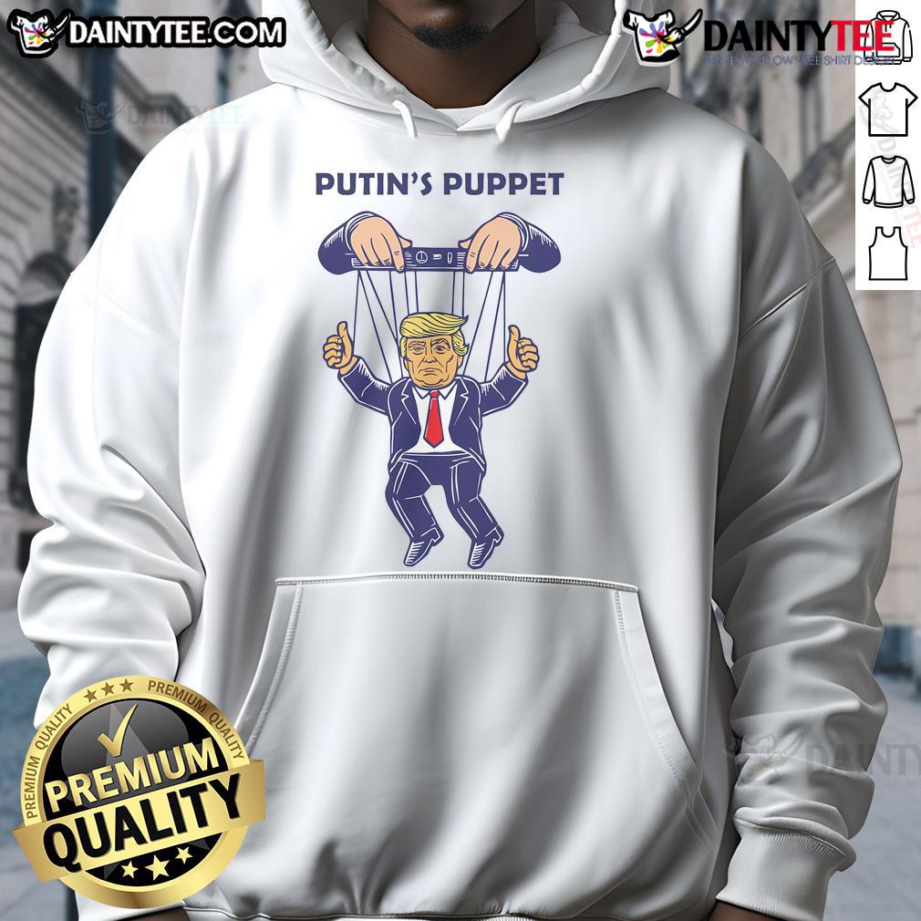 Hot Putins Puppet Trump Is A Russian Asset Hoodie Hot Putins Puppet Trump is a Russian asset hoodie featuring bold text on a stylish black background.