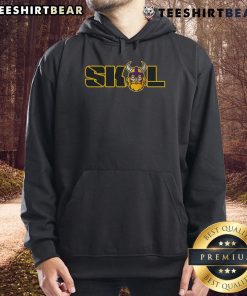 Hot SKOL Viking Football Fan Hoodie in bold colors, perfect for showing team spirit at games and events.