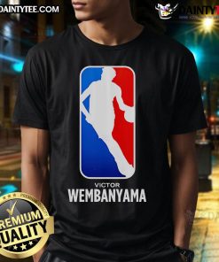 Hot Victor Wembanyama NBA logo T-shirt featuring vibrant design, perfect for fans and basketball enthusiasts.