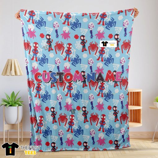 Marvel Superhero Spidey And His Amazing Friends Birthday Cute Blanket Fleece Customized Blanket