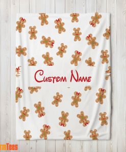 Mickey Mouse Gingerbread Delight Blanket Fleece Customized Blanket
