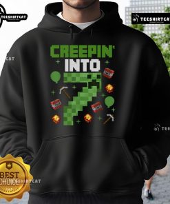 Alt Text: Cute gamer hoodie for a 7th birthday party featuring pixel art design, perfect for kids who love video games.