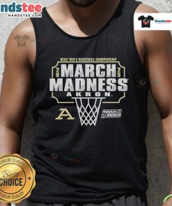 Nice Akron Zips 2025 March Madness Bound tank top showcasing team spirit and style for fans of college basketball.