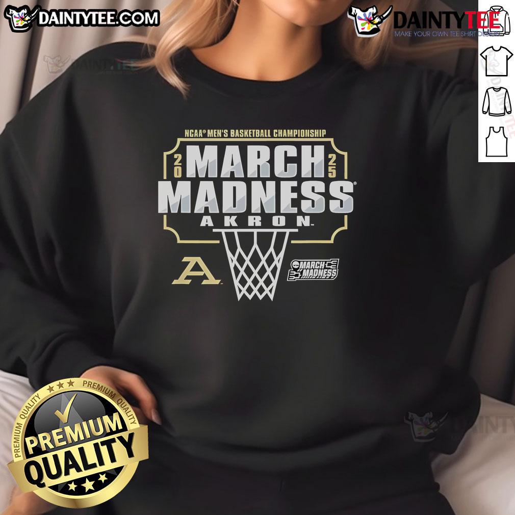 Nice Akron Zips March Madness 2025 Men'S Basketball Championship Sweatshirt