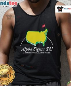 Stylish Nice Alpha Sigma Phi tank top showcasing unique design and tradition, perfect for fraternity events and casual wear.