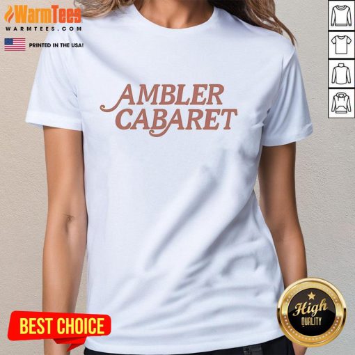Nice Ambler Cabaret Ladies Tee featuring vibrant design and comfortable fit, perfect for stylish casual wear.
