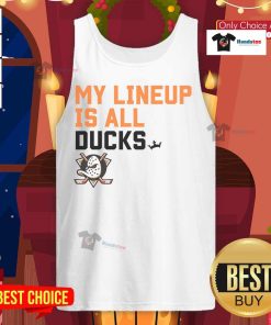 Nice Anaheim Ducks My Lineup tank top featuring team colors and logo, perfect for game day or casual wear.
