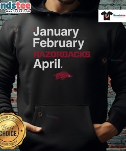 Nice Arkansas Basketball hoodie featuring Razorbacks design, perfect for January-February games and April fan events.