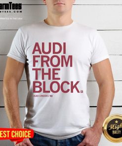 Stylish 'Nice Audi From The Block' T-Shirt featuring a sleek Audi design, perfect for car enthusiasts and fashion lovers.