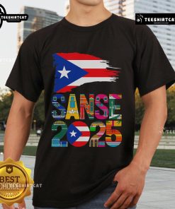 Nice Balcones De Cora Sanse 2025 San Juan Festival San Sebastin T-Shirt featuring vibrant festival graphics and colors.