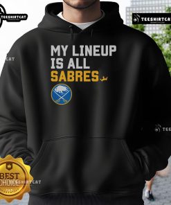 Stylish Nice Buffalo Sabres My Lineup Hoodie showcasing team colors and logo, perfect for fans and game day wear.