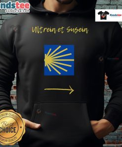 Stylish Nice Camino de Santiago hoodie featuring vibrant colors and a cozy design, perfect for pilgrims and adventurers.