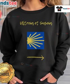 Cozy Nice Camino de Santiago sweatshirt featuring a stylish design, perfect for pilgrims and outdoor enthusiasts.