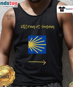 Alt Text: Stylish Nice Camino de Santiago tank top featuring a scenic design, perfect for hikers and travel enthusiasts.