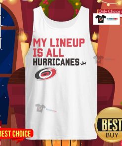 Nice Carolina Hurricanes My Lineup tank top featuring team logo and colors, perfect for fans and summer wear.