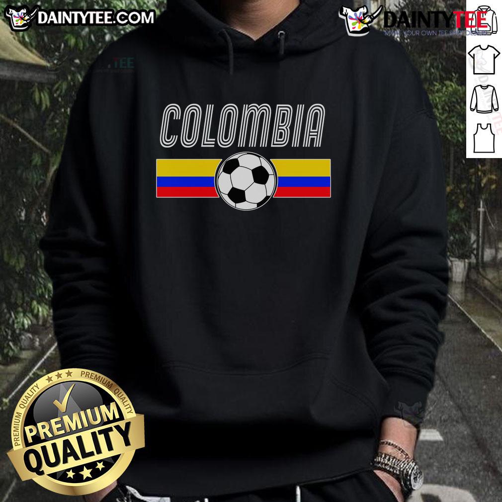Nice Colombia Futball Soccer Ball Logo Hoodie