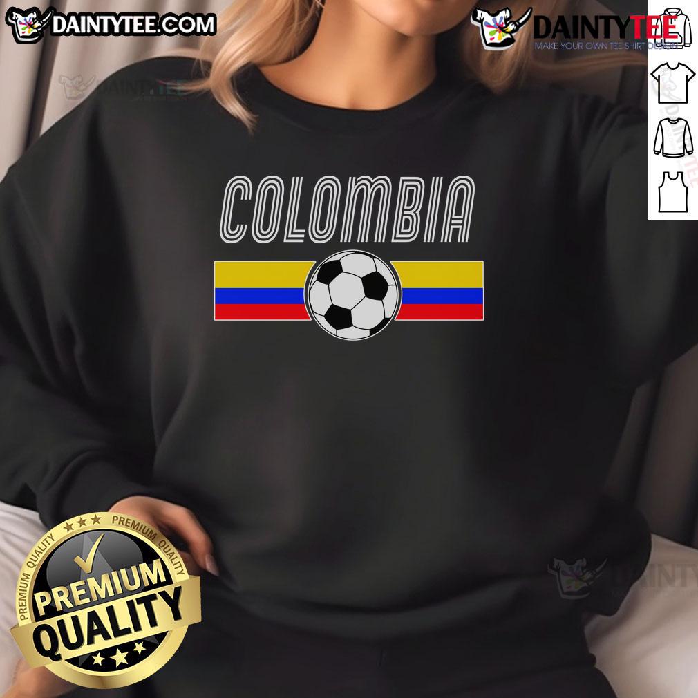 Nice Colombia Futball Soccer Ball Logo Sweatshirt