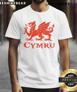 Alt Text: Nice Cymru Wales Welsh Cardiff Dragon T-Shirt featuring a vibrant dragon design, perfect for proud Welsh fans.