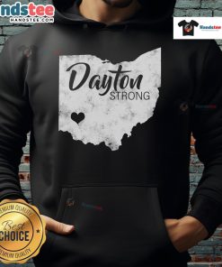 Nice Dayton Strong Hoodie in vibrant colors, showcasing pride and support for the Dayton community.