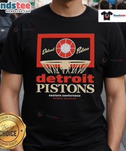 Alt Text: Nice Detroit Pistons Eastern Conference City Edition Backboard T-Shirt featuring vibrant team colors and logo.