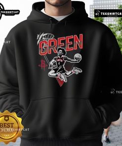 Jalen Green wearing a Nice DraftKings x NBPA hoodie, showcasing style and sports fashion for basketball fans.