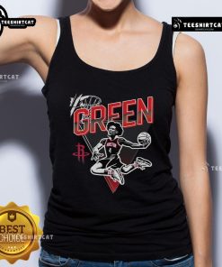 Jalen Green wearing a Nice DraftKings x NBPA tank top, showcasing stylish sports apparel for basketball fans.