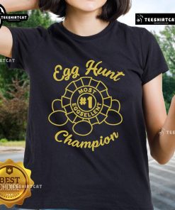 Nice Egg Hunt Champion Ladies Tee featuring a vibrant design perfect for Easter celebrations and egg hunting adventures.