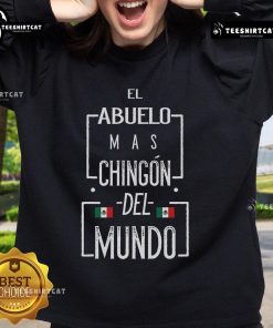 Stylish Nice El Abuelo Mas Chingon Mexican Flag sweatshirt for men, perfect for showcasing pride and comfort.