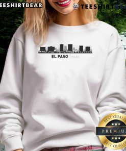 Cozy sweatshirt featuring the Nice El Paso Texas skyline, perfect for showcasing your love for El Paso fashion.