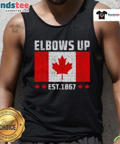 Canadian tank top featuring 'True North Strong & Free' slogan, perfect for showing pride in Canada.