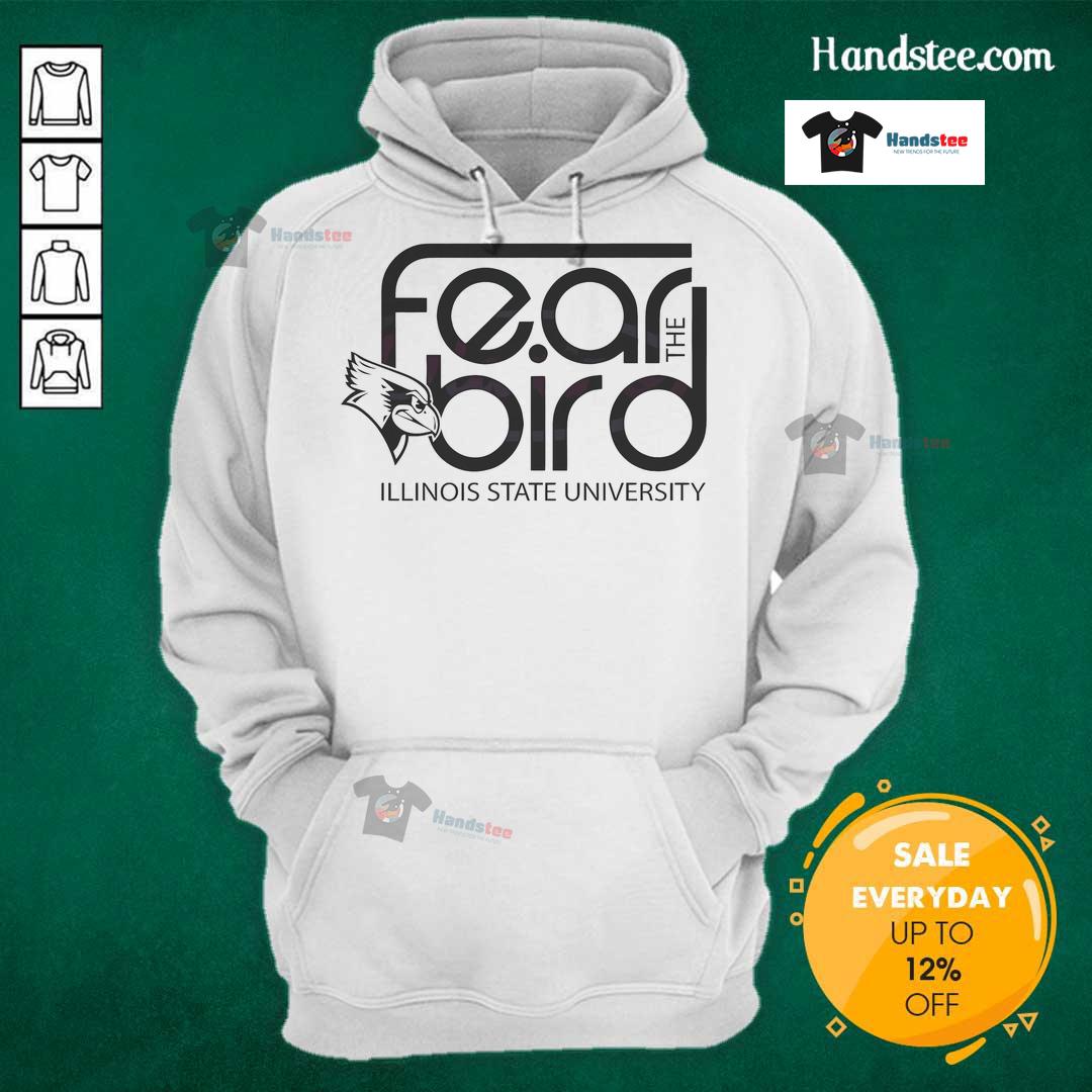 Nice Fear The Bird Illinois State University Isu Logo Hoodie Illinois State University ISU logo hoodie featuring the Nice Fear the Bird design, perfect for school spirit.