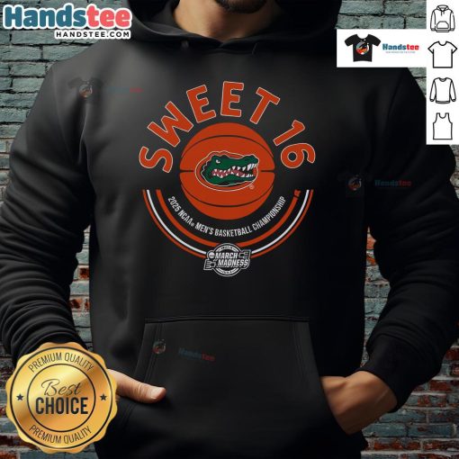 Alt Text: Nice Florida Basketball 2025 Sweet Sixteen Hoodie in vibrant colors, perfect for fans and supporters.