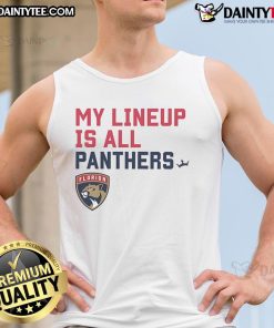 Nice Florida Panthers my lineup is all logo tank top featuring team logo, perfect for fans and summer wear.