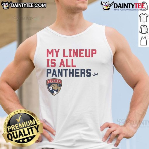 Nice Florida Panthers my lineup is all logo tank top featuring team logo, perfect for fans and summer wear.