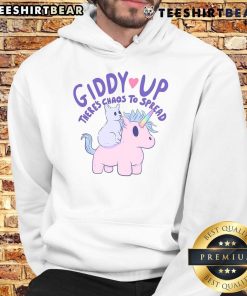 Nice Giddy Up There's Chaos To Spread Hoodie in vibrant colors, perfect for casual wear and spreading positivity.