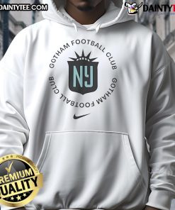 Nice Gotham Football Club Sky Blue Logo Hoodie showcasing vibrant design and comfortable fit for fans and players.