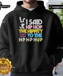 Cool hip-hop Easter Bunny hoodie featuring vibrant colors and a stylish design, perfect for festive spring fashion.